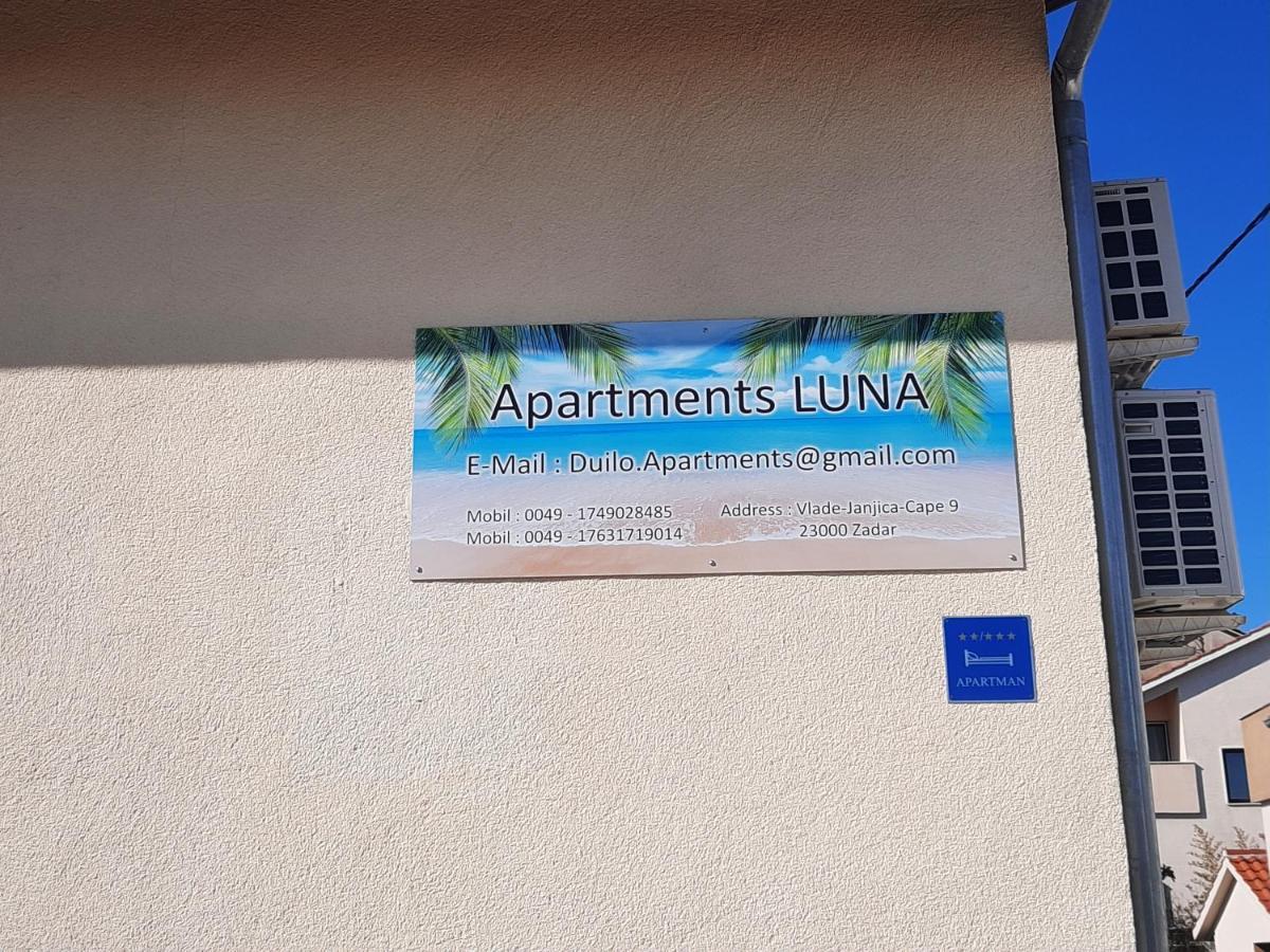 Apartments Luna Zara Esterno foto